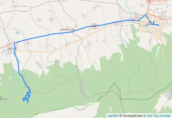 ترک جی پی اس گرگان به آبشار میان لنگه و شادان