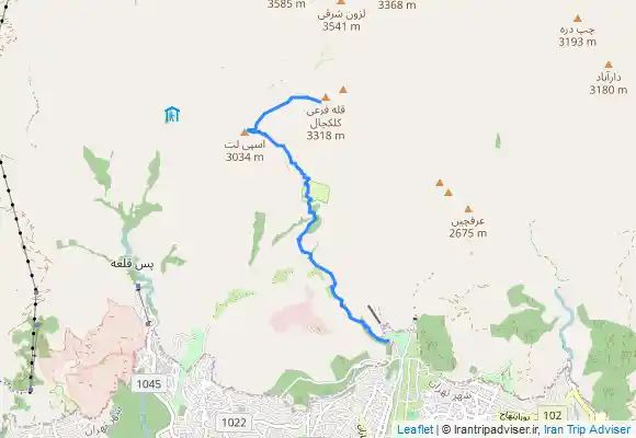 ترک جی پی اس قله کلکچال زمستان