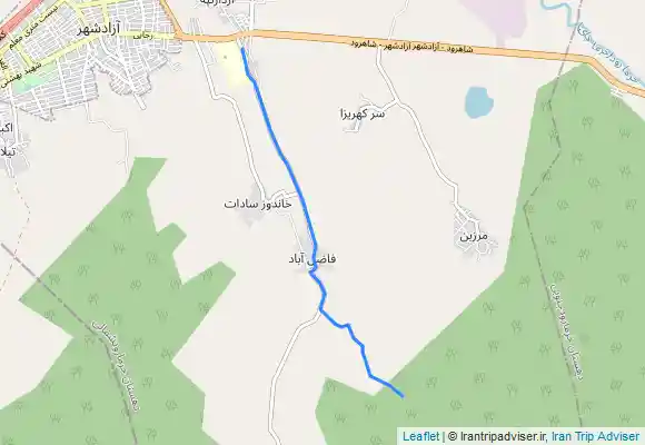 ترک جی پی اس جاده انتهایی ابشار لاشو