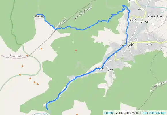 ترک جی پی اس کلاردشت ب مازیچال