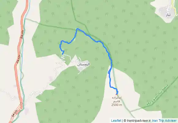 ترک جی پی اس Alimastan peak - قله امامزاده قاسم الیمستان