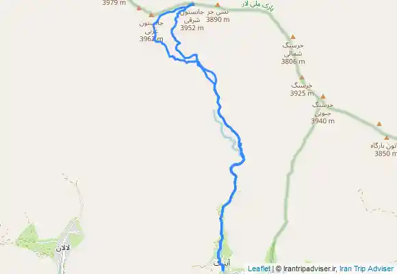 ترک جی پی اس قله جانستون