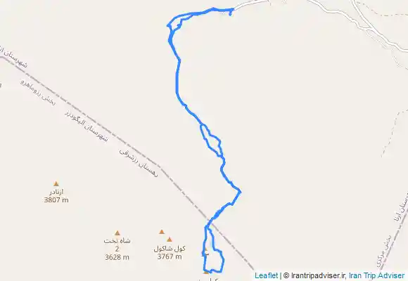 ترک جی پی اس صعود به قله کول جنو از مسیر تیغه ها