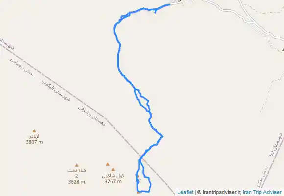 ترک جی پی اس صعود به قله کول جنو از مسیر تیغه ها