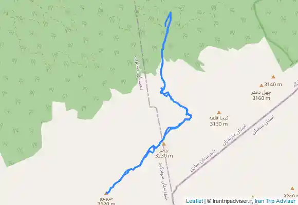 ترک جی پی اس صعود قله ی خرونرو