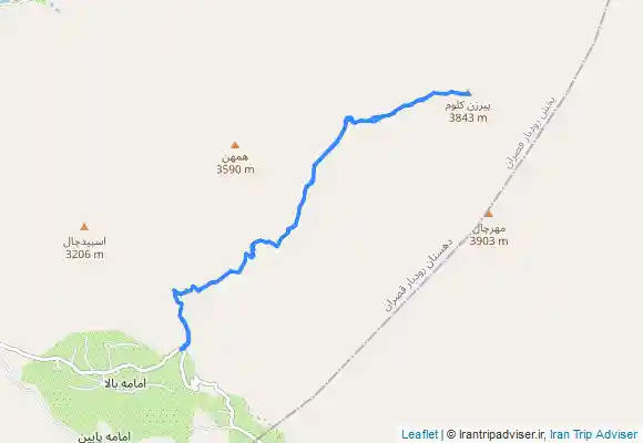 ترک جی پی اس قله پیرزن کلوم