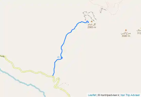 ترک جی پی اس قله گل اندام