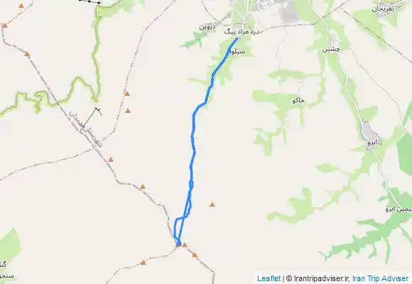 ترک جی پی اس قله یخچال از دره مراد بیک