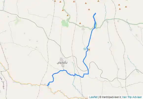 ترک جی پی اس Bolukan waterfall and its north highlands دره نوردی : آبشار بلکان ( بلوکان ) و ارتفاعات شمالی ان به سمت قله بزقوش از ترکمنچای