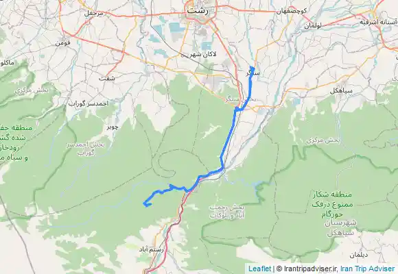 ترک جی پی اس (امام زاده هاشم بطرف جنگل های سیاه رود (آبشار خولک