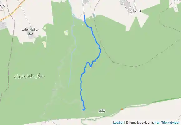 ترک جی پی اس جنگل کردکوی به یزدان محله