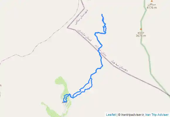 ترک جی پی اس مسیر هنیز به جانپناه سیالان