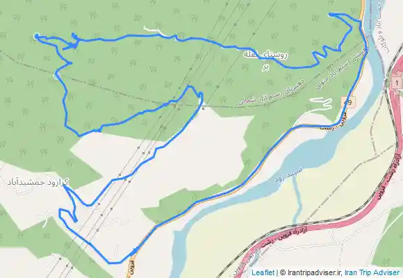 ترک جی پی اس جمشیدآباد بطرف جنگل نقله بر و در انتها جاده نقله بر