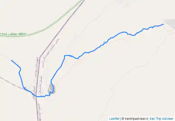 ترک جی پی اس ارتفاعات جواهرده به سمت قله سماموس