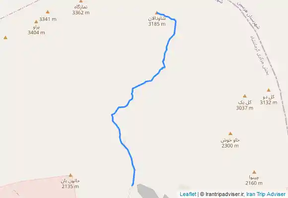 ترک جی پی اس قله شاودالان