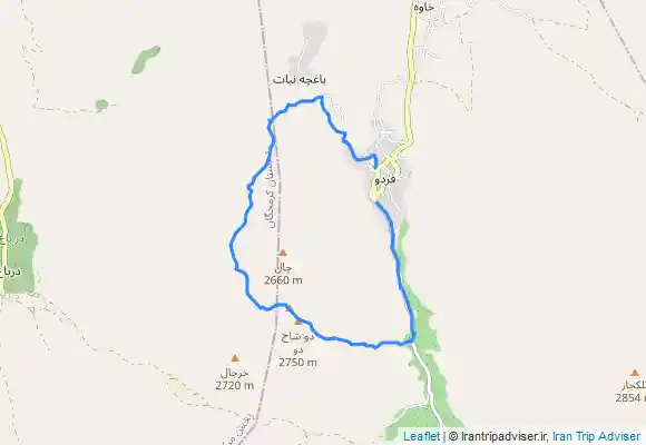 ترک جی پی اس كوه دوشاخ از ابشار باغچه نباتmout doshakh .waterfall baghchenabat