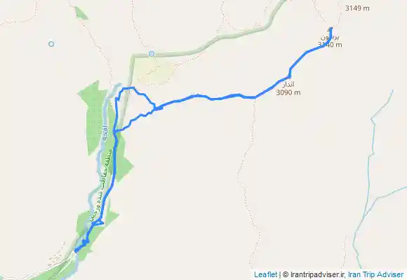 ترک جی پی اس صعود قله پرسون از یال جنوبی