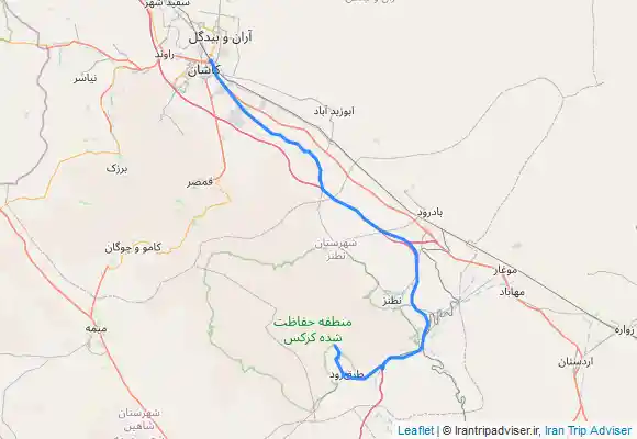 ترک جی پی اس Karkas Mount to Kashan-Car Trail - کوه کرکس به کاشان با اتومبیل