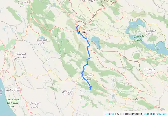 ترک جی پی اس تنگه هایقر به شیراز