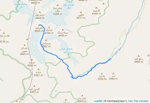 ترک جی پی اس علم کوه از حصارچال