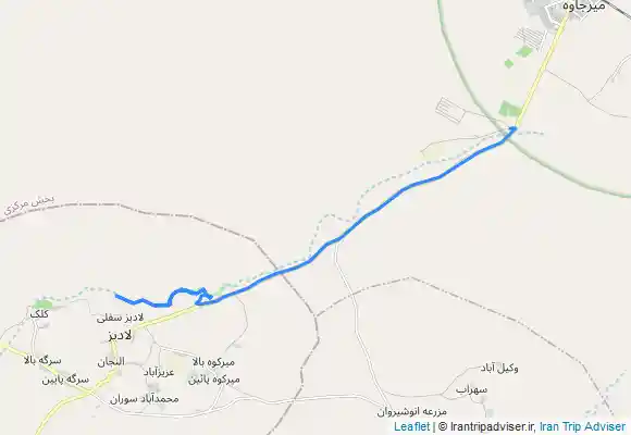 ترک جی پی اس Kahnūg - Mīrjāveh