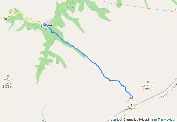 ترک جی پی اس مسیر داش آخان زمستانی