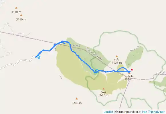 ترک جی پی اس قله تفتان