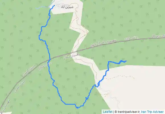 ترک جی پی اس مسیر جنگل ابر و آبشار