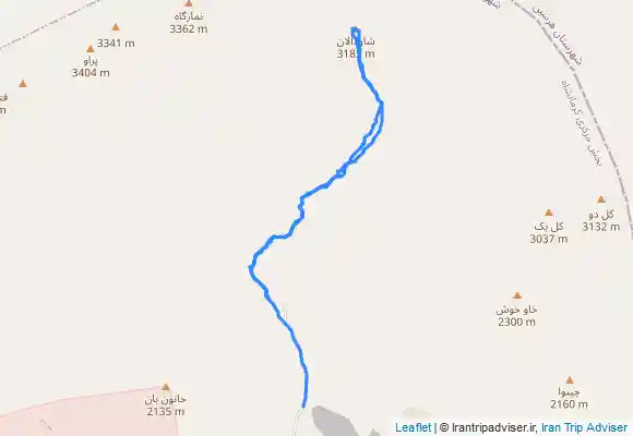 ترک جی پی اس قله شـاودالان