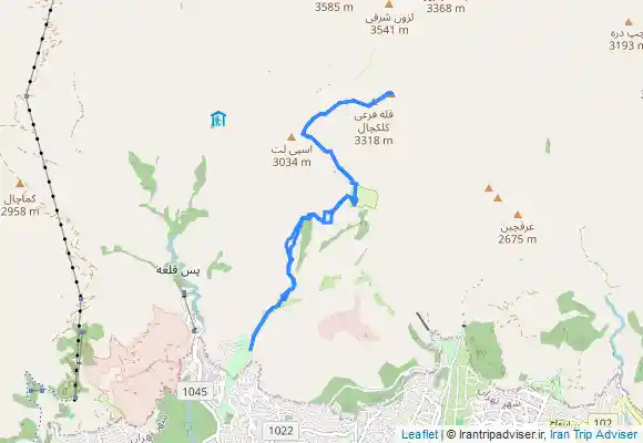 ترک جی پی اس صعود قله کلکچال از گلابدره