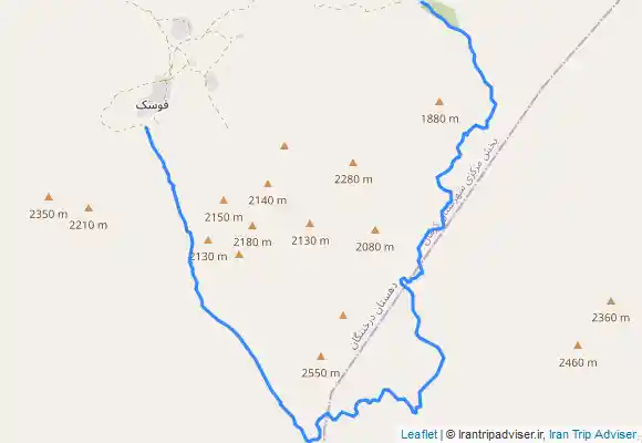 ترک جی پی اس مسیر دره فوسک