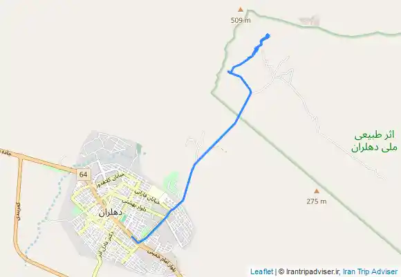 ترک جی پی اس چشمه آبگرم دهلران و غار خفاش