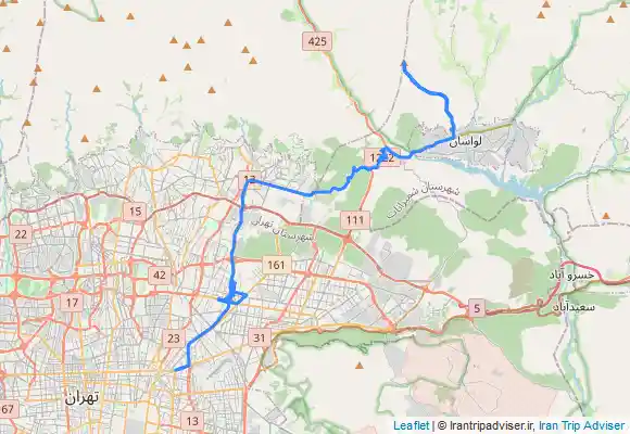 ترک جی پی اس قله ورجين ... جبهه جنوبي ... لواسان