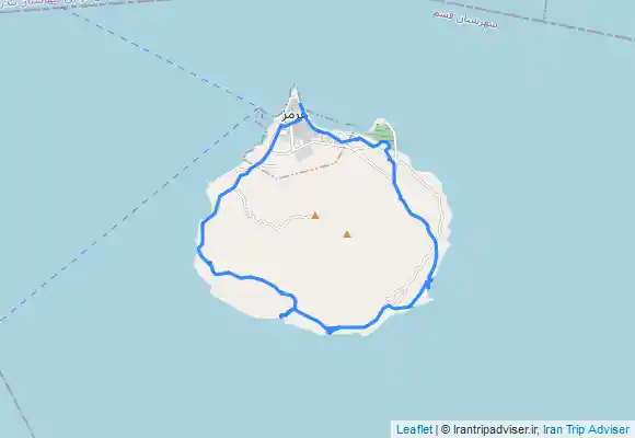 ترک جی پی اس پيمايش دور جزيره هرمز