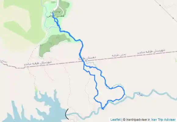 ترک جی پی اس هفت حوض به سمت سد طرق