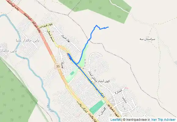 ترک جی پی اس Sarāstān - Darreh Garm