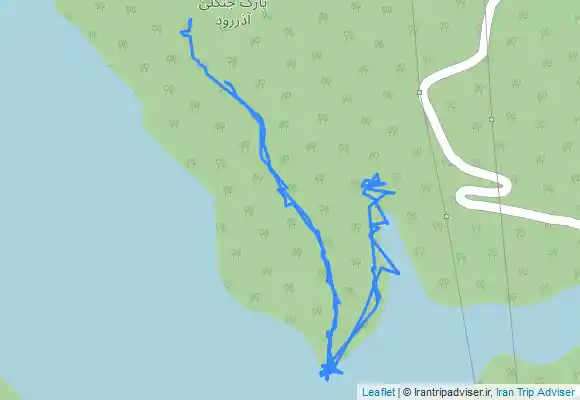 ترک جی پی اس اقامتگاه جنگلی آزررود اقای احمدی