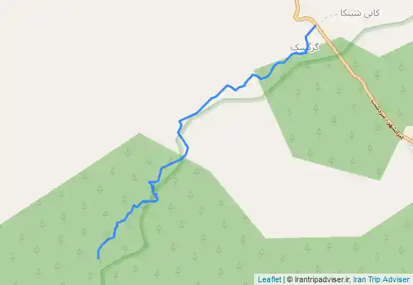 ترک جی پی اس مسیر آبشار خرپاپ از روستای گزگسک