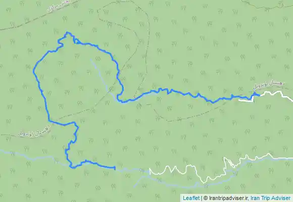 ترک جی پی اس شیری حیاتی به آبشار آنیشو به سمت آبشار لاتون