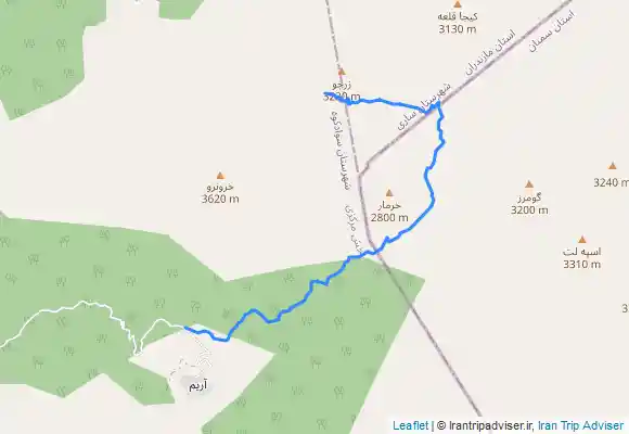 ترک جی پی اس خرونرو از گلرد تا سه گسفنک