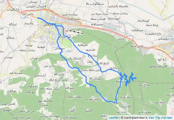 ترک جی پی اس لاهیجان به عطاء کوه