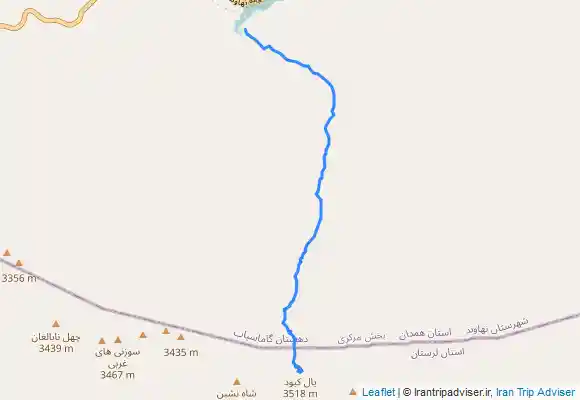 ترک جی پی اس قله یال کبود  گرین