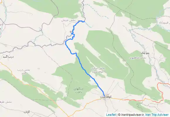 ترک جی پی اس کوهدشت تا پارکینگ شیرز