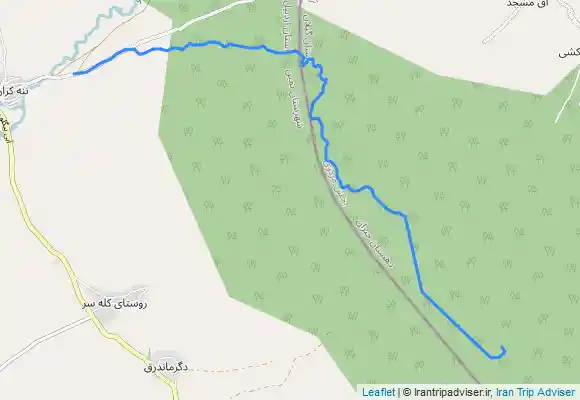ترک جی پی اس مسیر روستای ننه کران تا ابتدای جاده پشته منتهی به مشه سویی