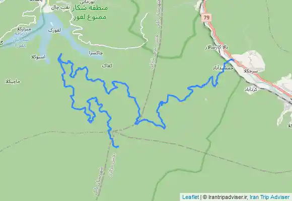 ترک جی پی اس مسير خاكي آبشار گزو