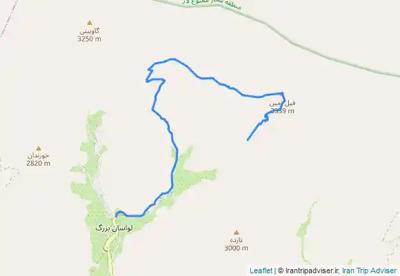 ترک جی پی اس قله فیل زمین