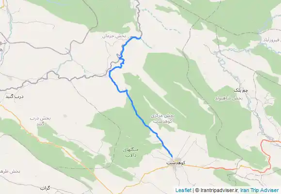 ترک جی پی اس کوهدشت به پارکینگ شیرز