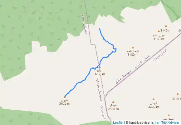 ترک جی پی اس قله خرونرو