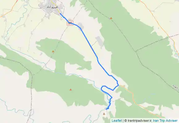ترک جی پی اس تنگه هایقر از نمای بالا