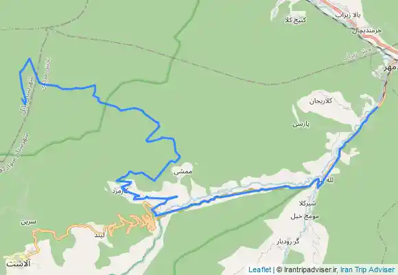 ترک جی پی اس مسیر گزو از شیرکوه